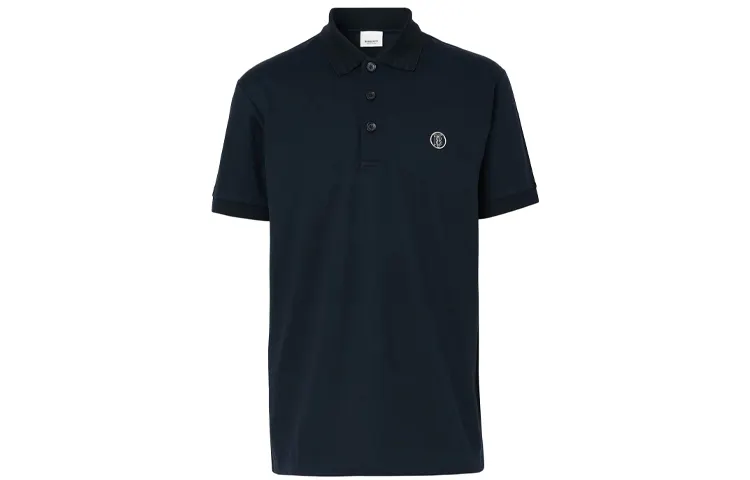 Burberry SS22 Polo Shirt Men's Navy Blue