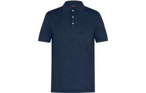 LOUIS VUITTON SS23 Polo Shirt Men's Dark Blue