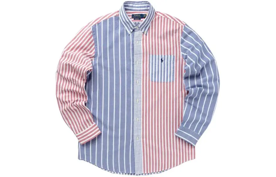 Polo Ralph Lauren Shirt Men's Red Blue Multicolor