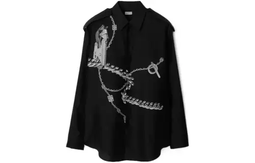 Burberry Long Sleeve Placed Shirt