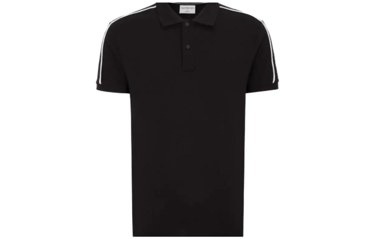 CALVIN KLEIN Polo Shirt Men's Black