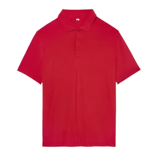 FILA Polo Shirts Men's Red Polo Collar Moderate Straight Fit