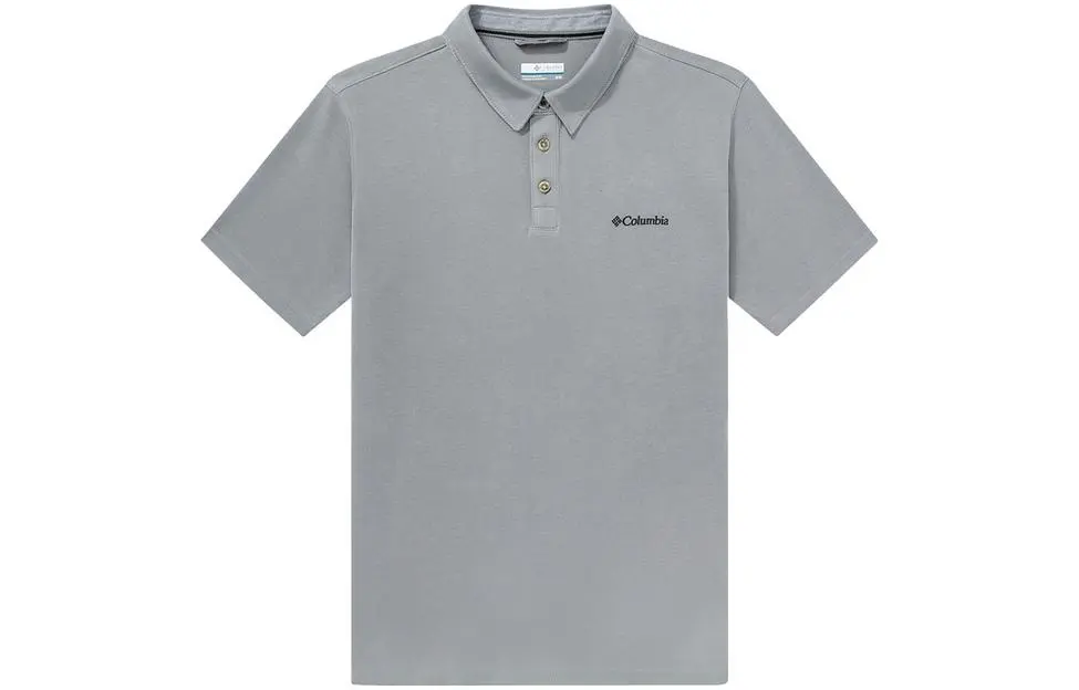Columbia Polo Shirts Men's Gray Moderate