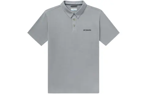 Columbia Polo Shirts Men's Gray Moderate