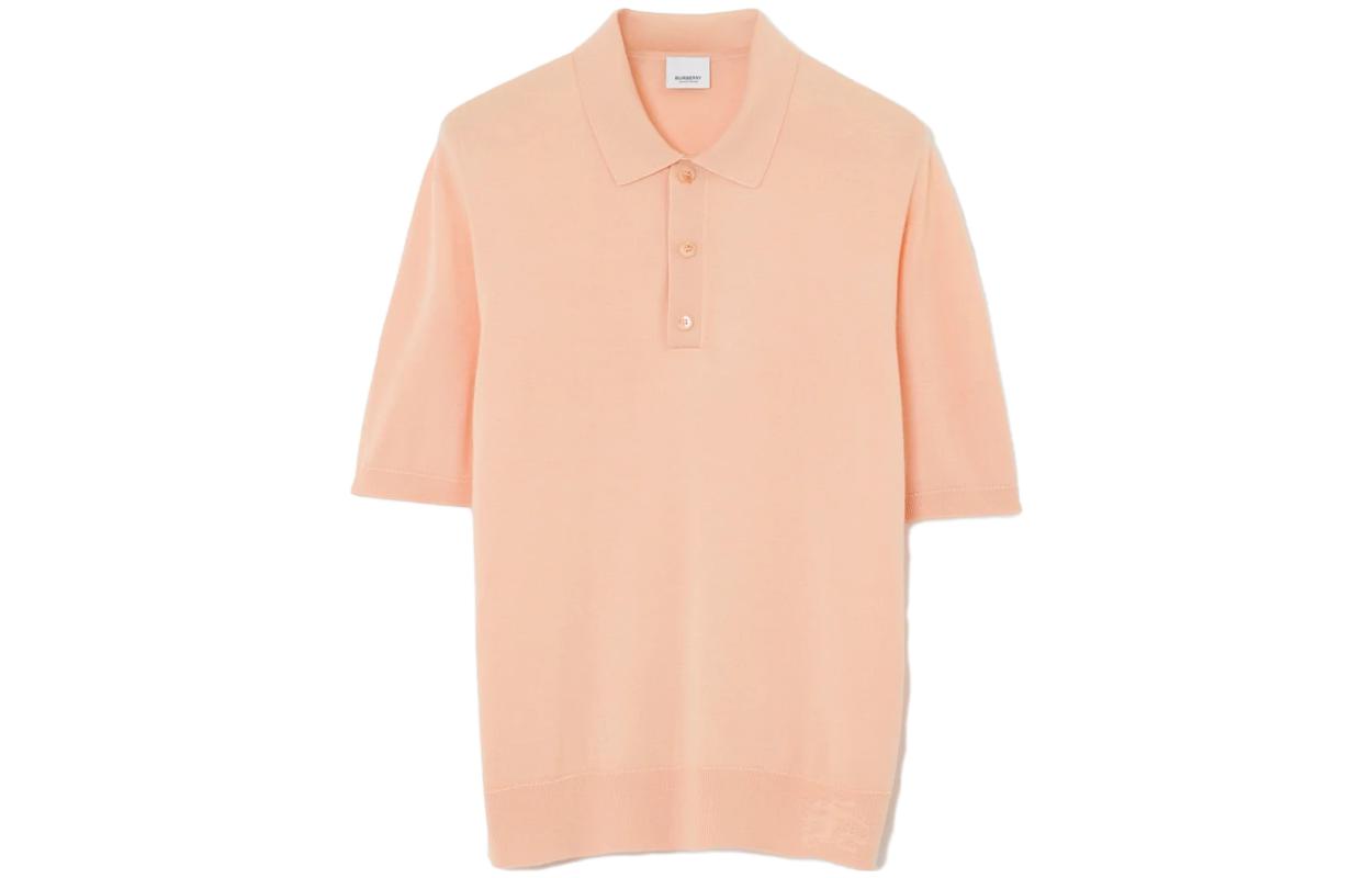 Burberry SS23 Polo Shirt Men's Peach Pink