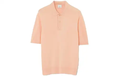 Burberry SS23 Polo Shirt Men's Peach Pink