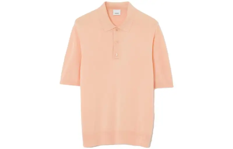 Burberry SS23 Polo Shirt Men's Peach Pink