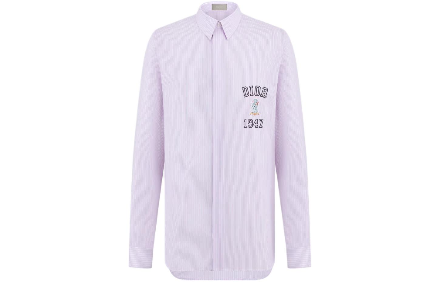 Мужская рубашка Dior DIOR SS24 Logo (розовый)