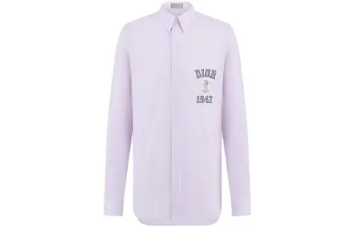 DIOR Shirts Men's Pink Pointed Collar Moderate Other