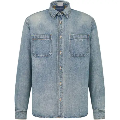 Dior Button-Up Long-Sleeved Denim Shirt