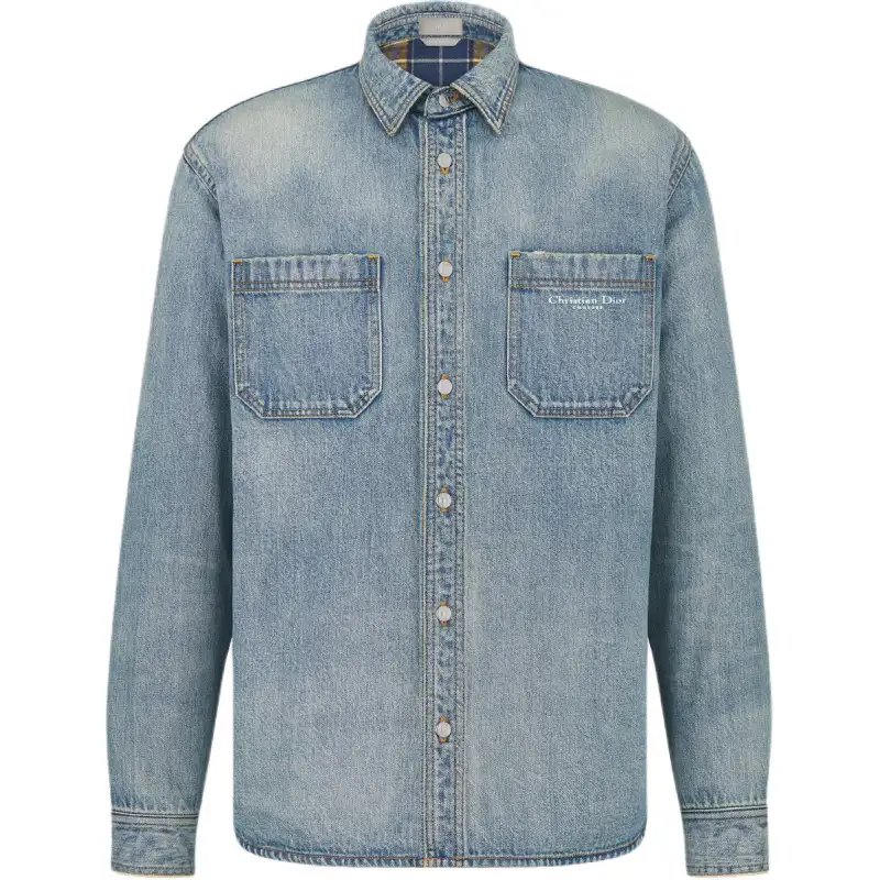 Dior Button-Up Long-Sleeved Denim Shirt