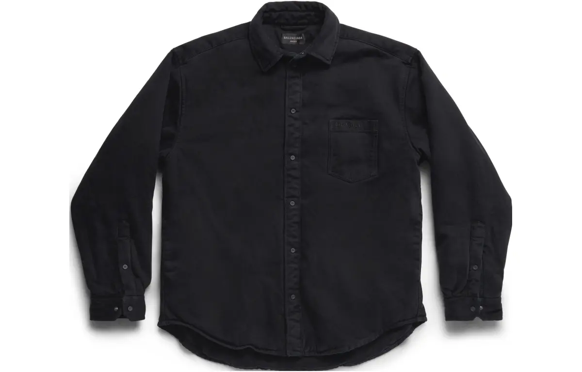 Balenciaga Shirt Loose Fit Unisex Black