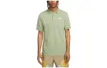 Nike Polo Shirts Men's Yellow Green Polo Collar Moderate Straight Fit
