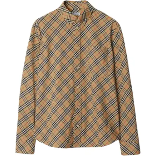 Burberry Checked Long Sleeved Shirt