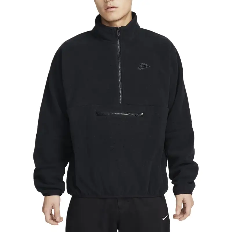 Nike Sweatshirts Men's Black Turtleneck Moderate Regular