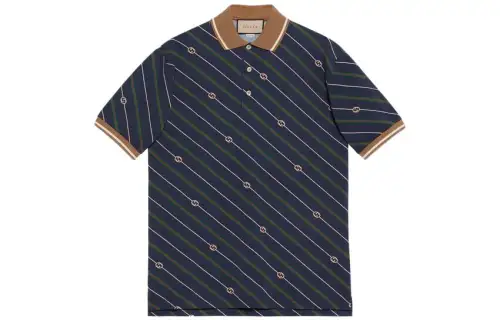 GUCCI SS23 Polo Shirt Men's Blue