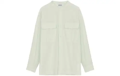 【Previous Season】mock-neck cotton shirt