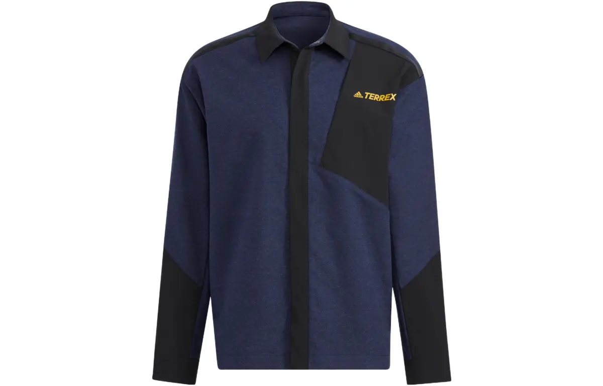 Adidas Shirts Men's Dark Blue Lapel Moderate Other