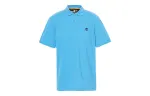Timberland Polo Shirts Men's Blue Polo Collar Moderate Straight Fit
