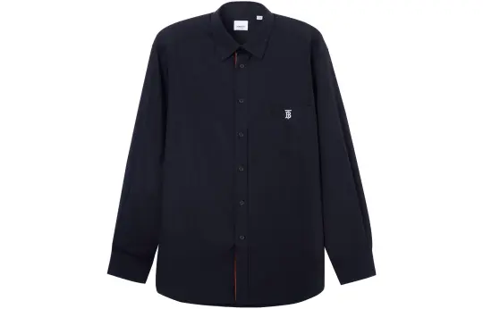 Burberry logo-embroidered shirt