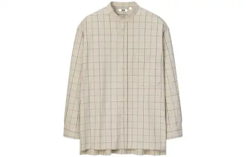 UNIQLO Shirts Men's Stand Collar Moderate Shirt