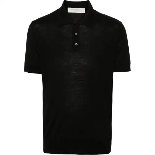 fine-knit polo shirt