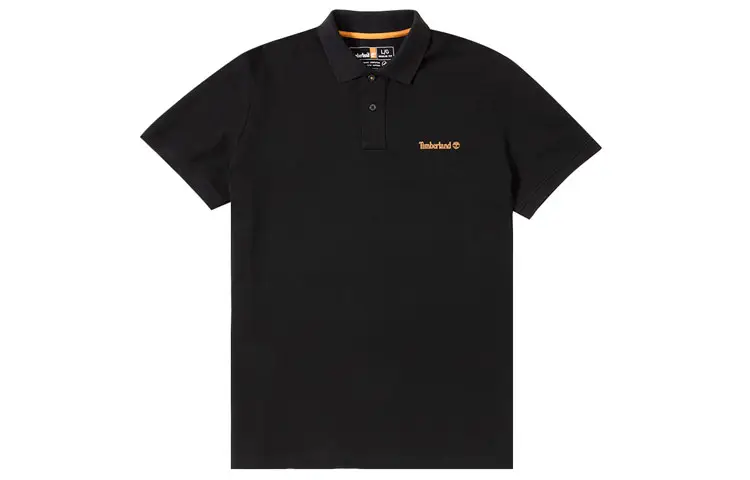 Timberland Polo Shirts Men's Black Polo Collar Moderate Other