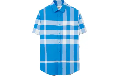 Burberry Shirts Men's Blue Suit Collar Moderate Other