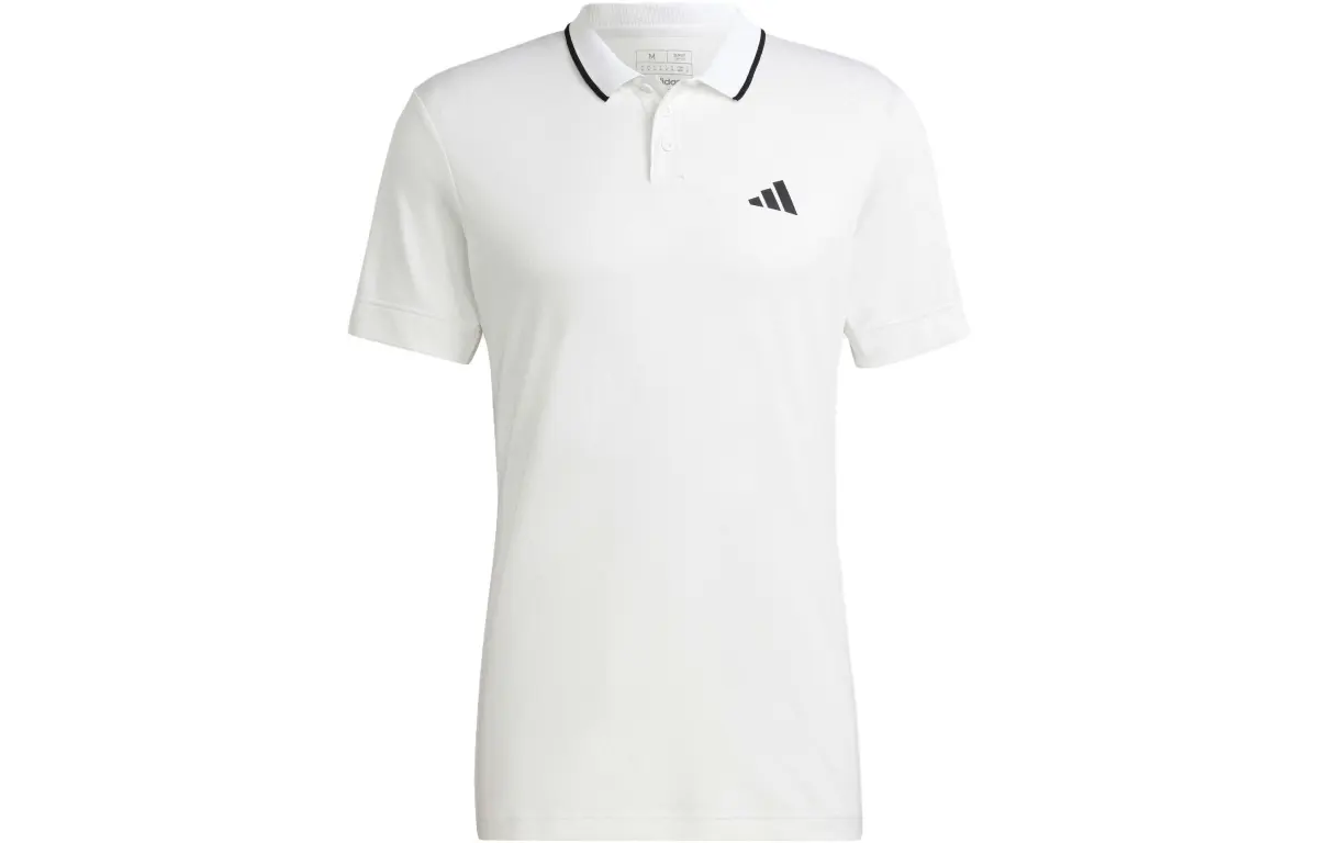 Adidas Polo Shirts Men's White Polo Collar Moderate Straight Fit