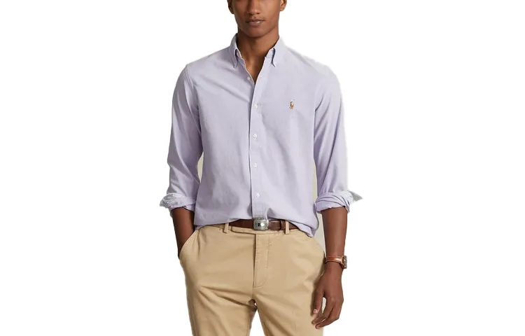 Polo Ralph Lauren SS24 Shirt Classic Version Men's Thistle Purple
