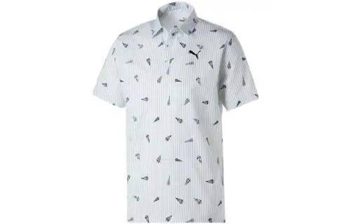 PUMA Polo Shirts Men's Bright White Moderate Straight Fit