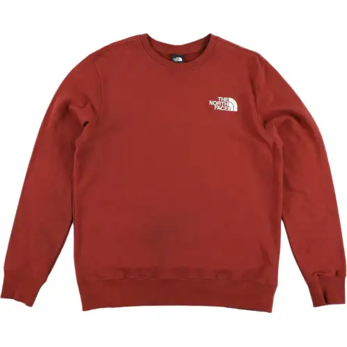 THE NORTH FACE U Logo Pullover Crew Sweatshirt Unisex Red