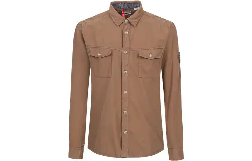 Timberland Shirts Men's Brown Pointed Collar Moderate Other