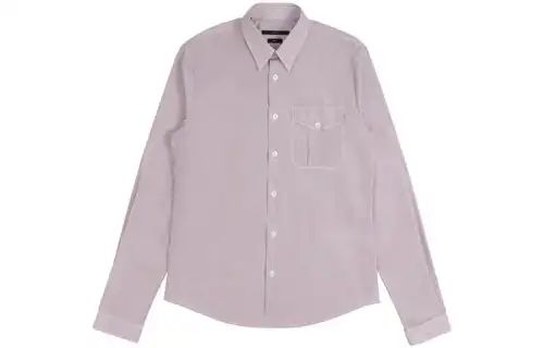 GUCCI Shirts Men's Purple Pointed Collar Moderate Shirt