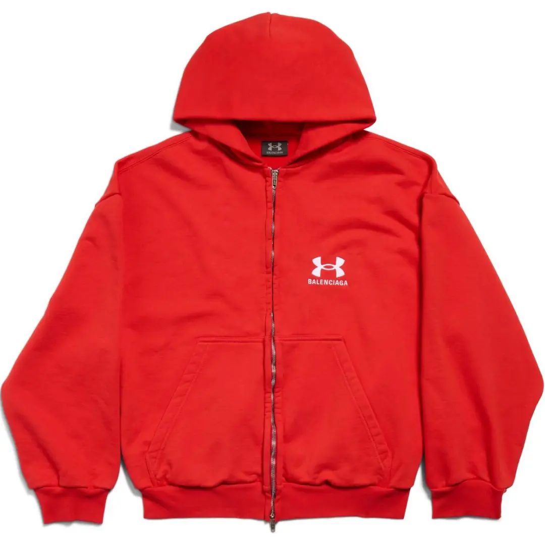 Balenciaga X Under Armour Zip Up Hoodie Regular Fit