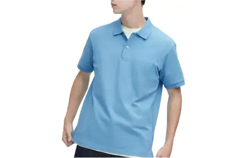 UNIQLO Polo Shirt Unisex Aqua Blue