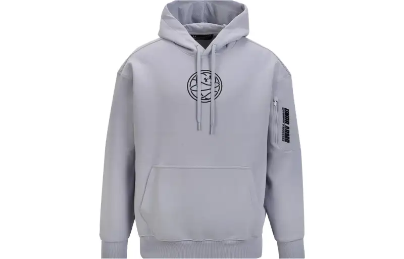 Under Armour Sweatshirts Unisex Gray/Black Hooded Moderate Other