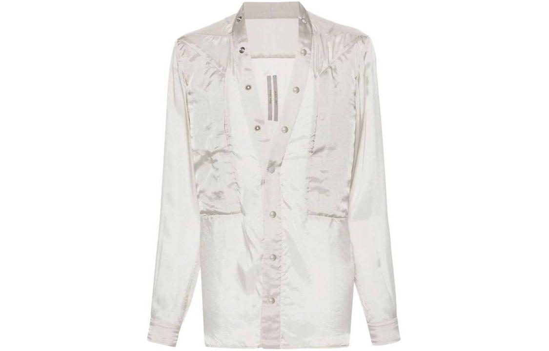 RICK OWENS Larry Fogpocket Satin Shirt