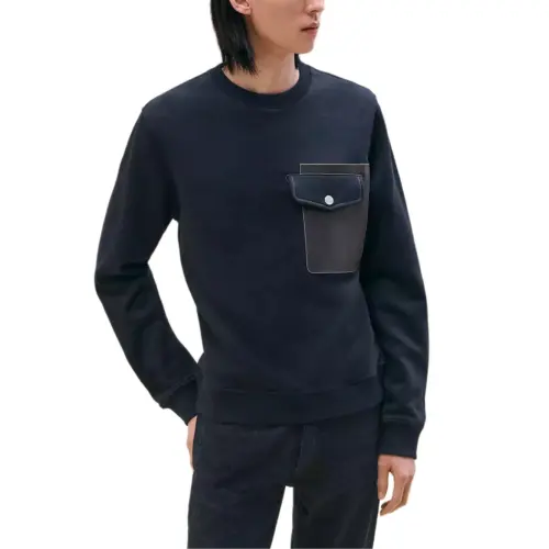 HERMES Sweatshirt Men's Ocean Blue