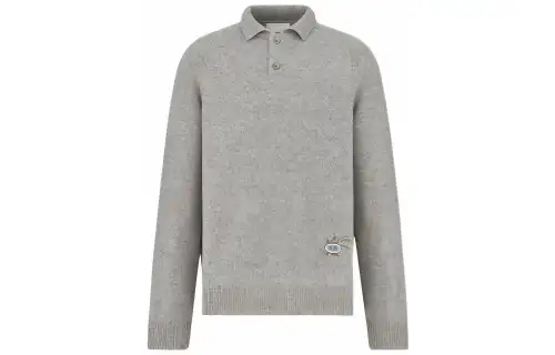 DIOR FW22 Polo Shirt Men's Gray