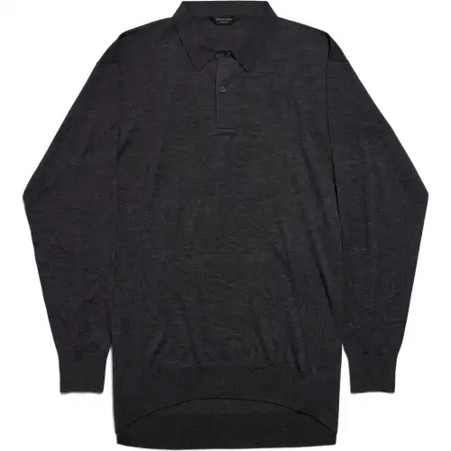 Balenciaga Polo Shirt Men's Dark Gray