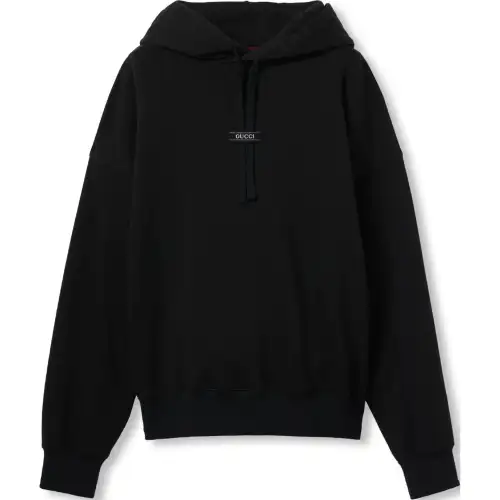GUCCI Cotton Jersey Hooded Sweatshirt