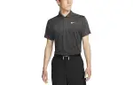 Nike Polo Shirts Men's Black Polo Collar Moderate Straight Fit