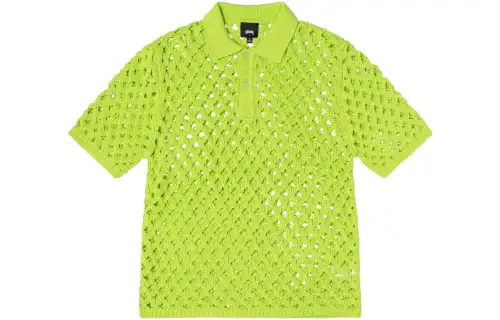 Stussy Big Mesh cotton polo jumper