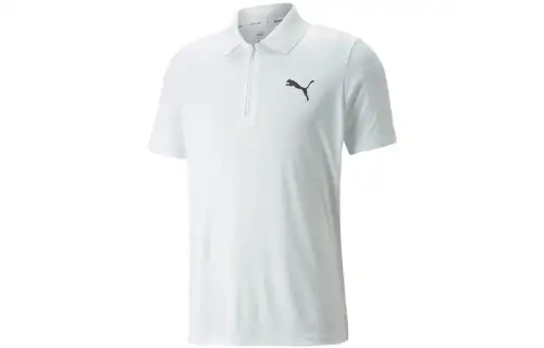 PUMA Polo Shirts Men's White Moderate