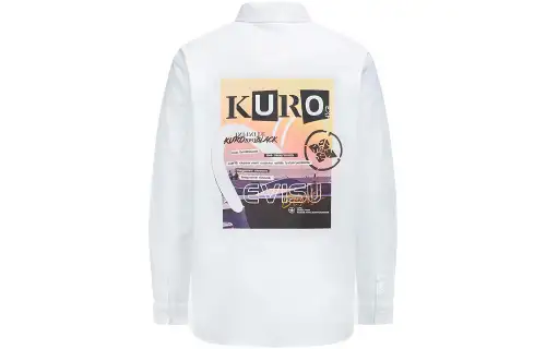 EVISU Shirts Men's White Lapel Moderate Other