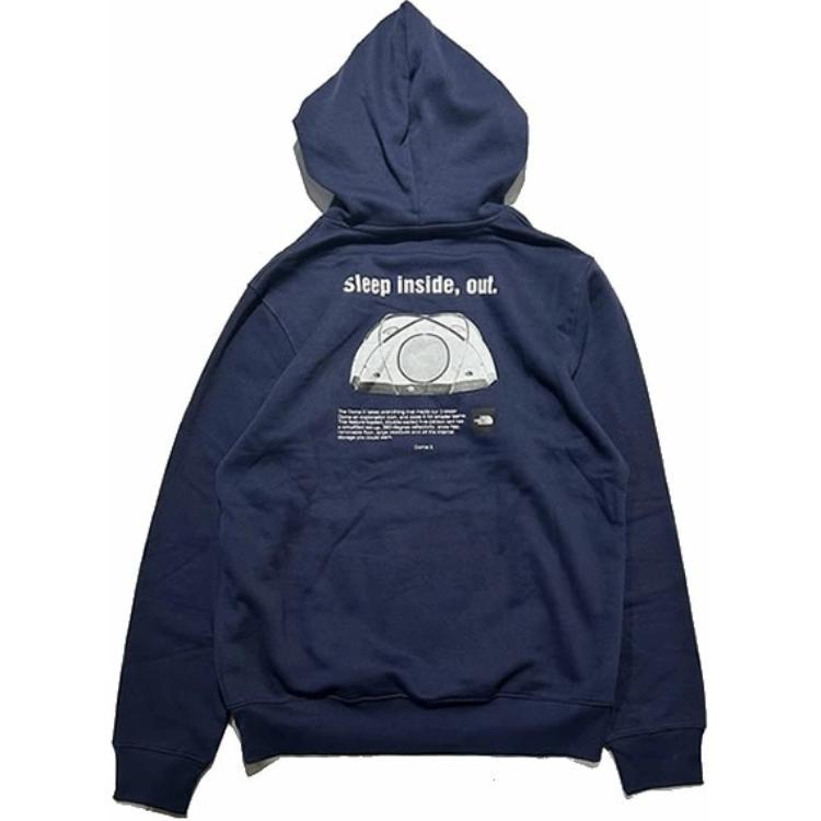 Мужское худи The North Face с логотипом (темно-синее)