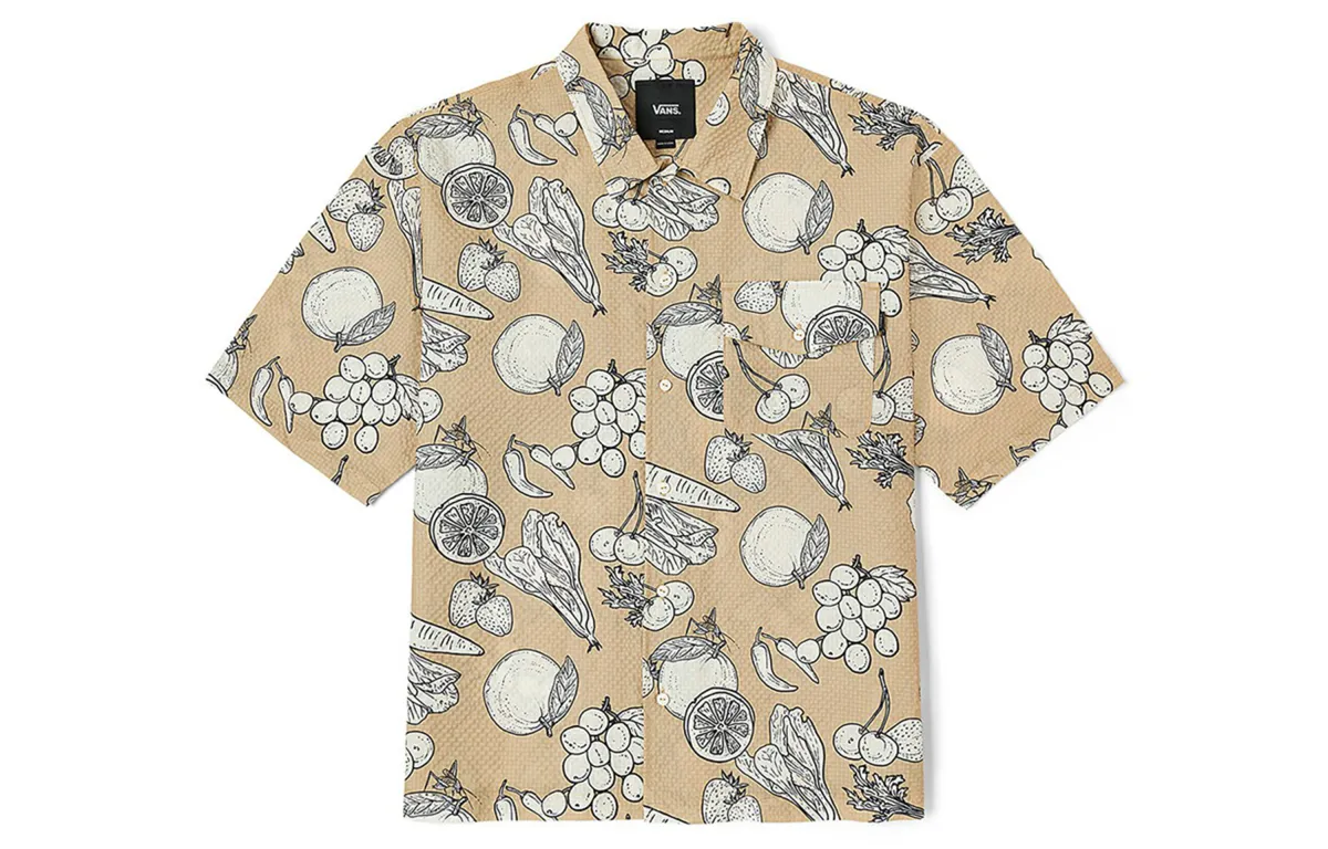Vans Spring Break Fruits Shirt Unisex Khaki