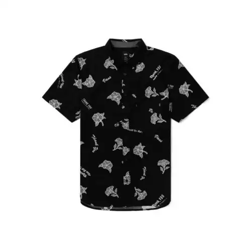 Vans Shirts Men's Black Lapel Moderate Other