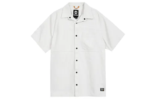 Timberland Shirts Men's White Pointed Collar Moderate Workwear